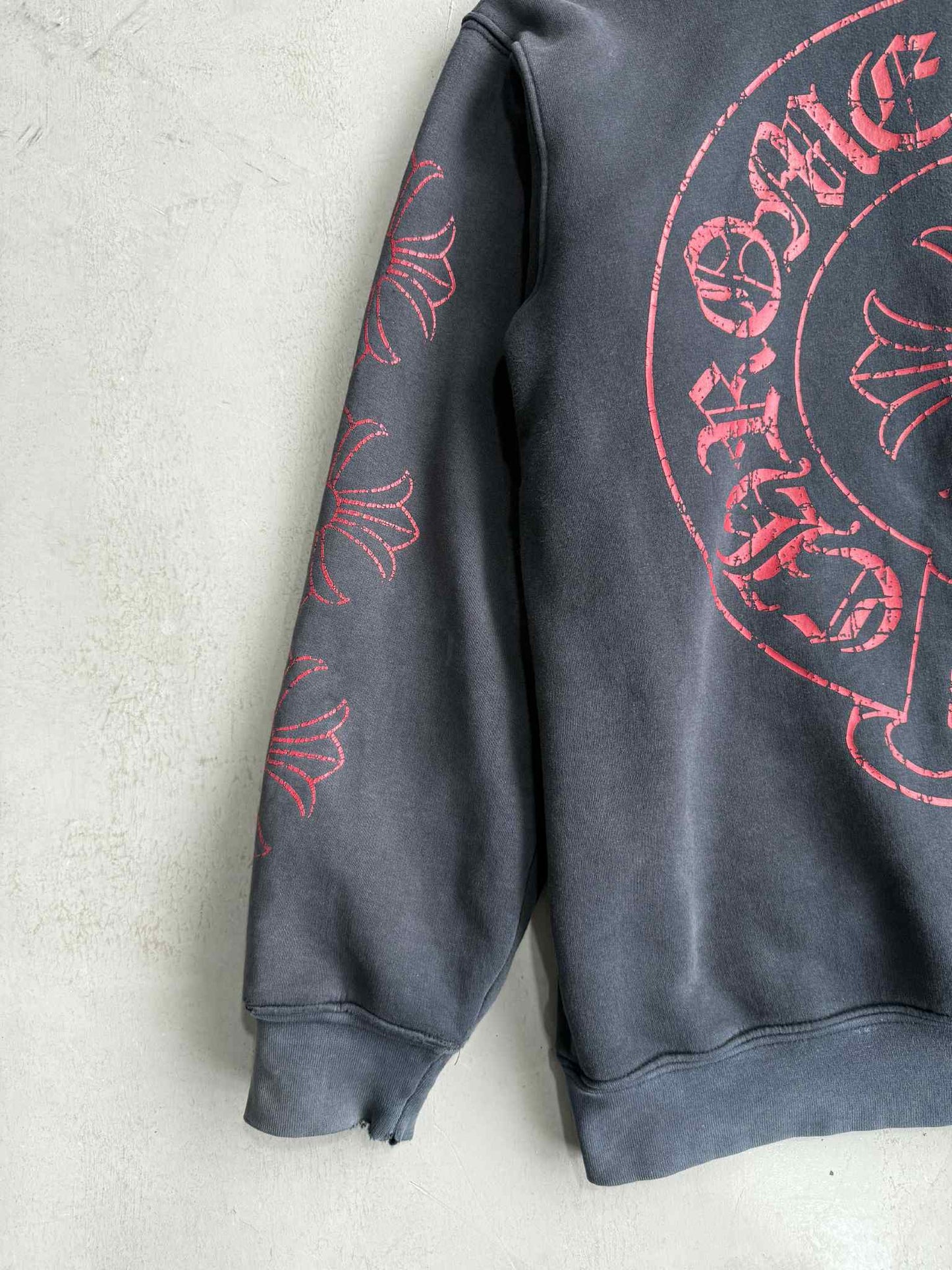 Chrome Hearts Red Horseshoe Hoodie