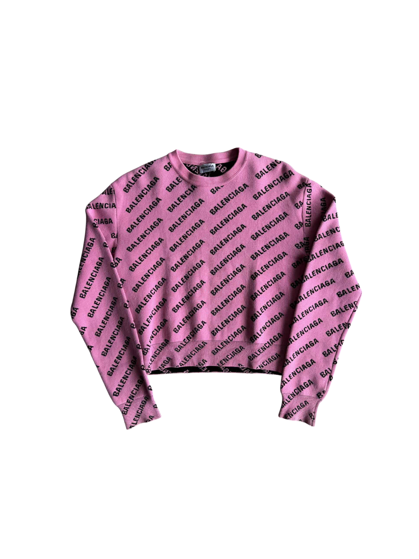 Balenciaga All Over Logo Sweater