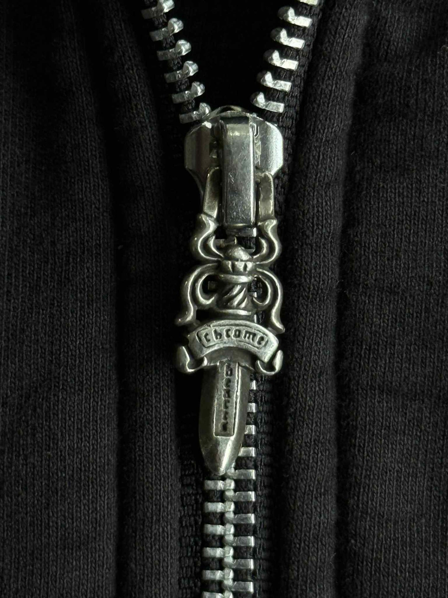 Chrome Hearts White Cemetery Thermal Zip Hoodie