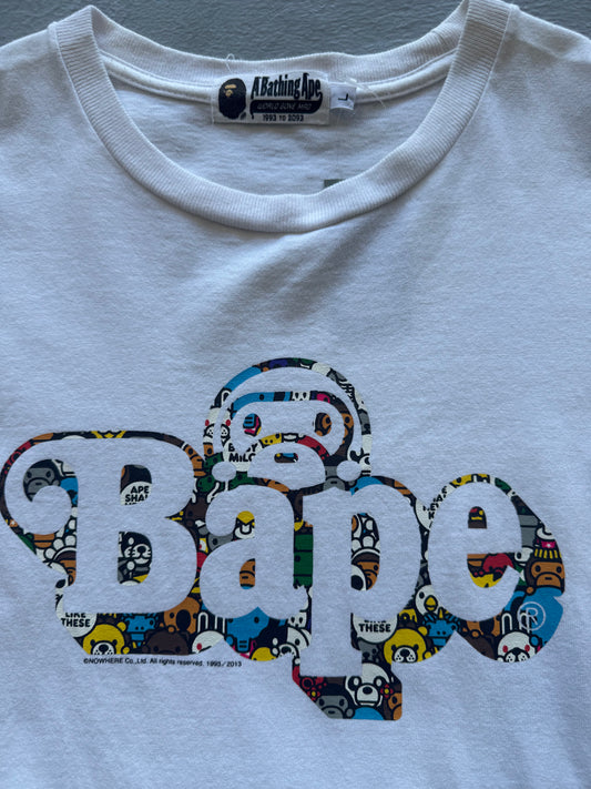 Bape Baby Milo Script Tee