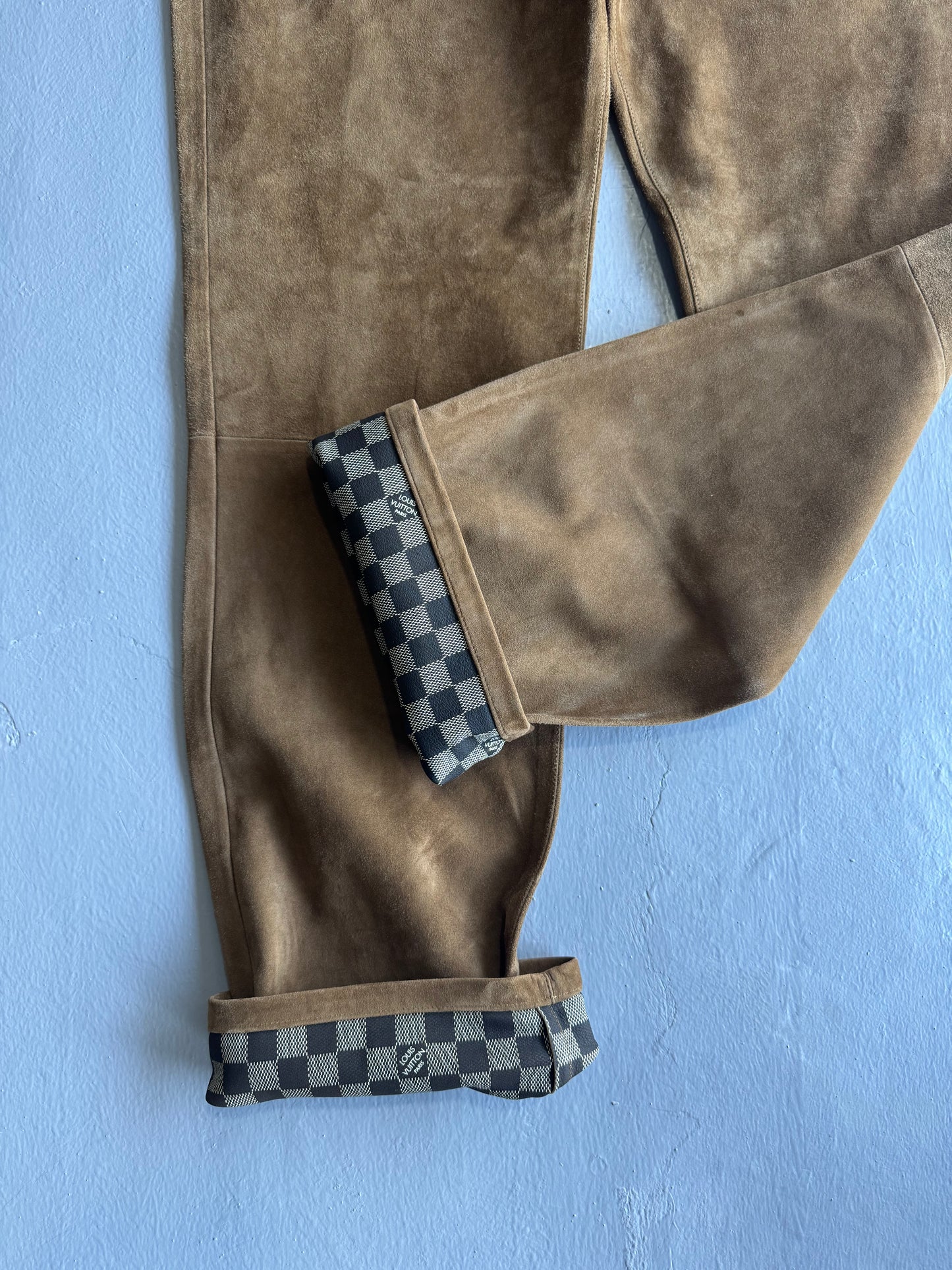 Louis Vuitton Goatskin Damier Pants