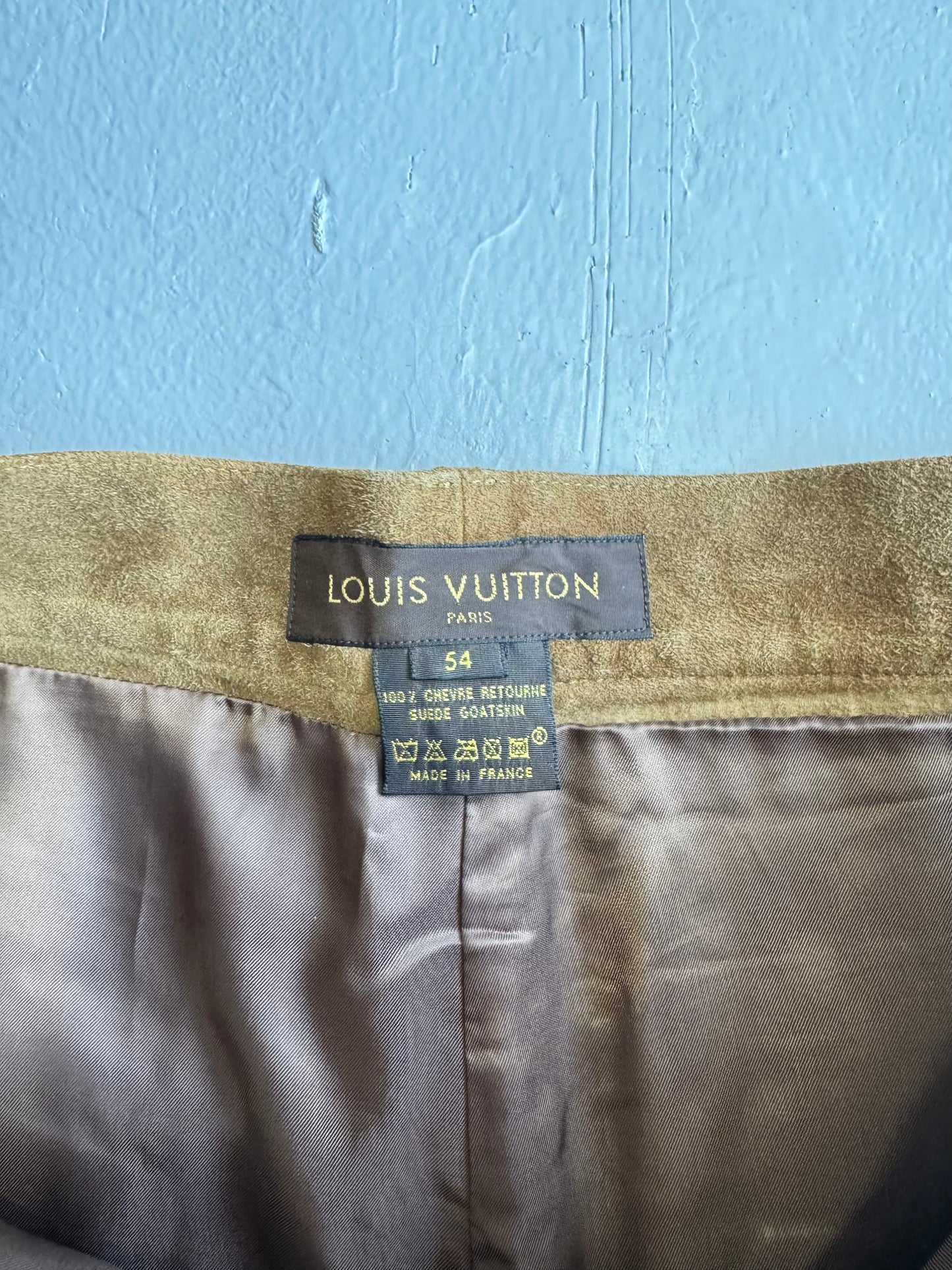 Louis Vuitton Goatskin Damier Pants