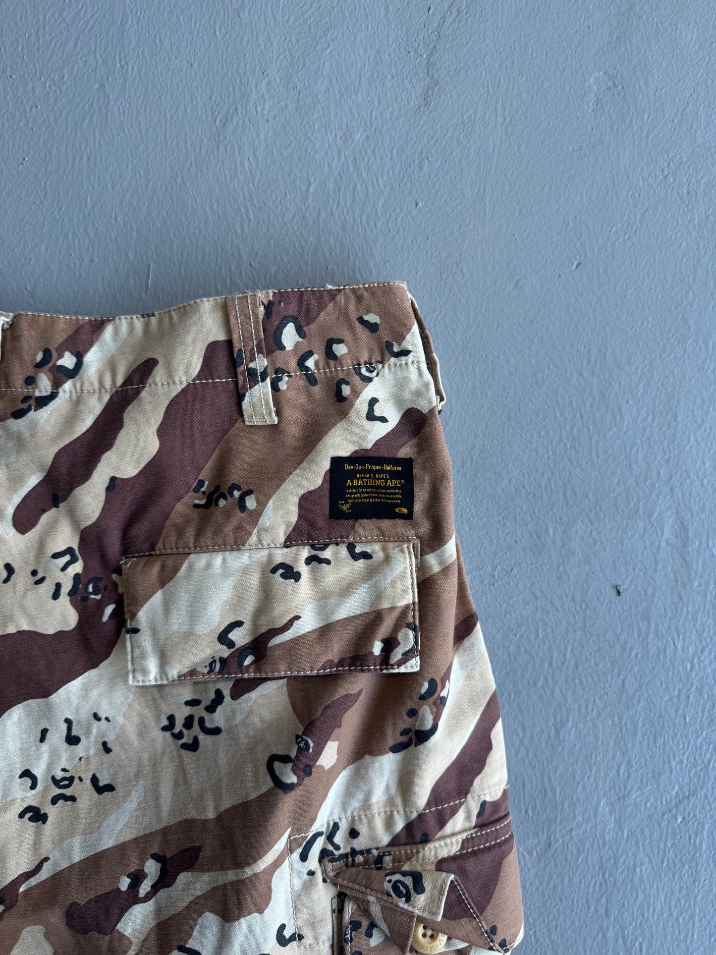 Bape Desert Camouflage Cargo Shorts