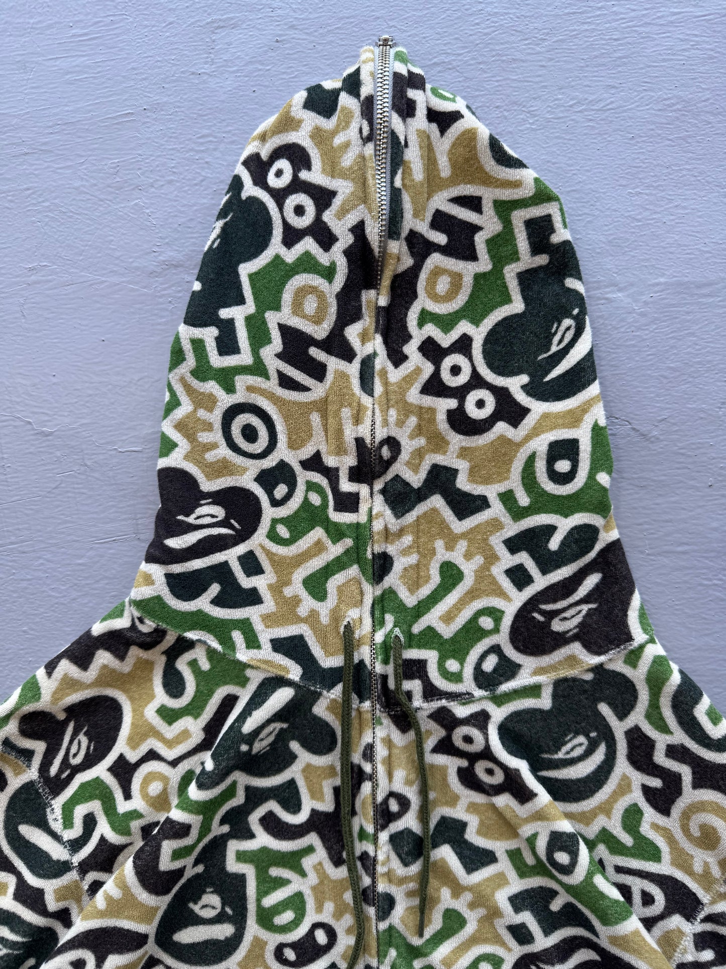 OG Bape x Keith Harring Camouflage Full Zip Hoodie
