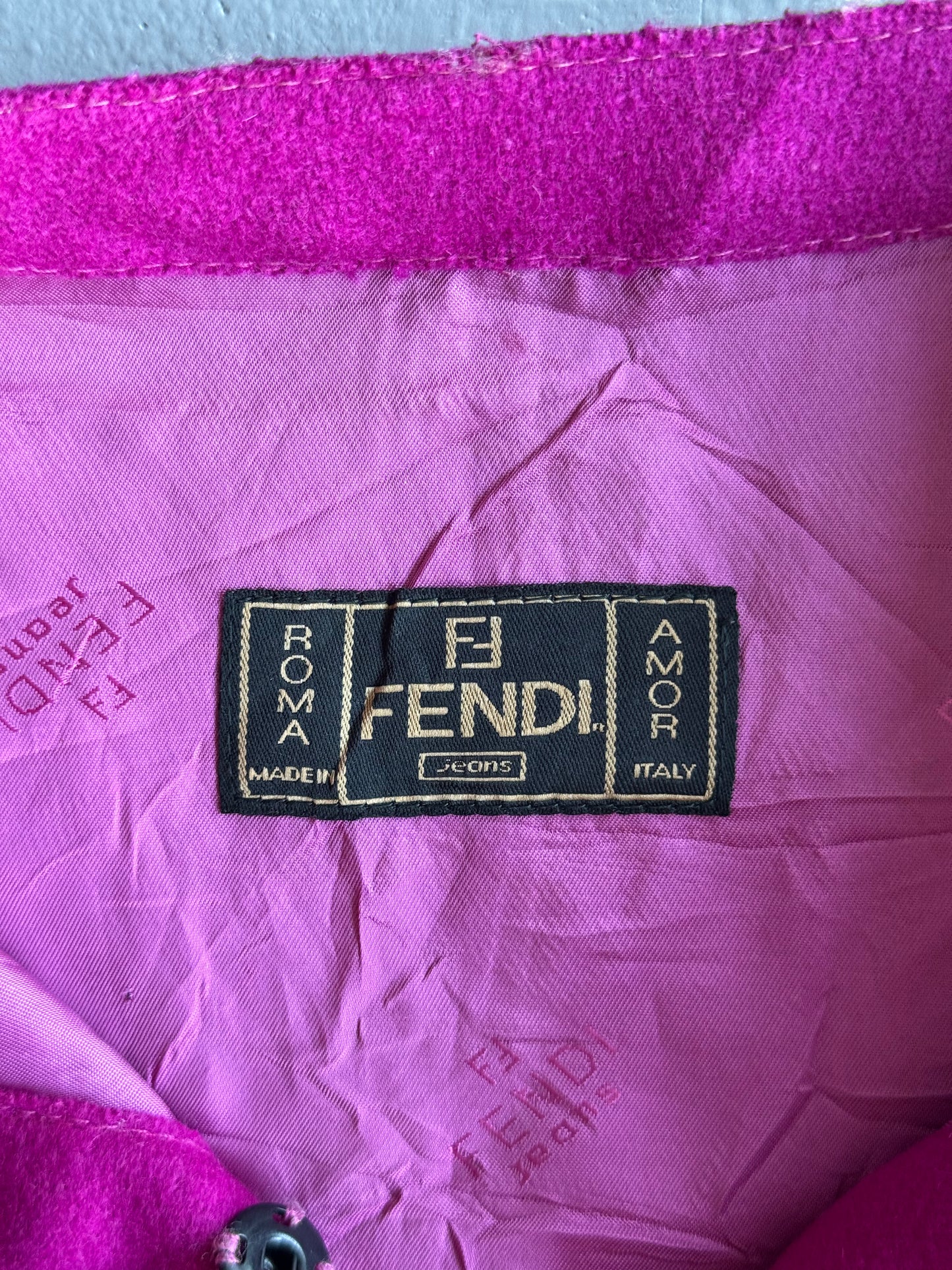 Fendi Denim Crop Jacket