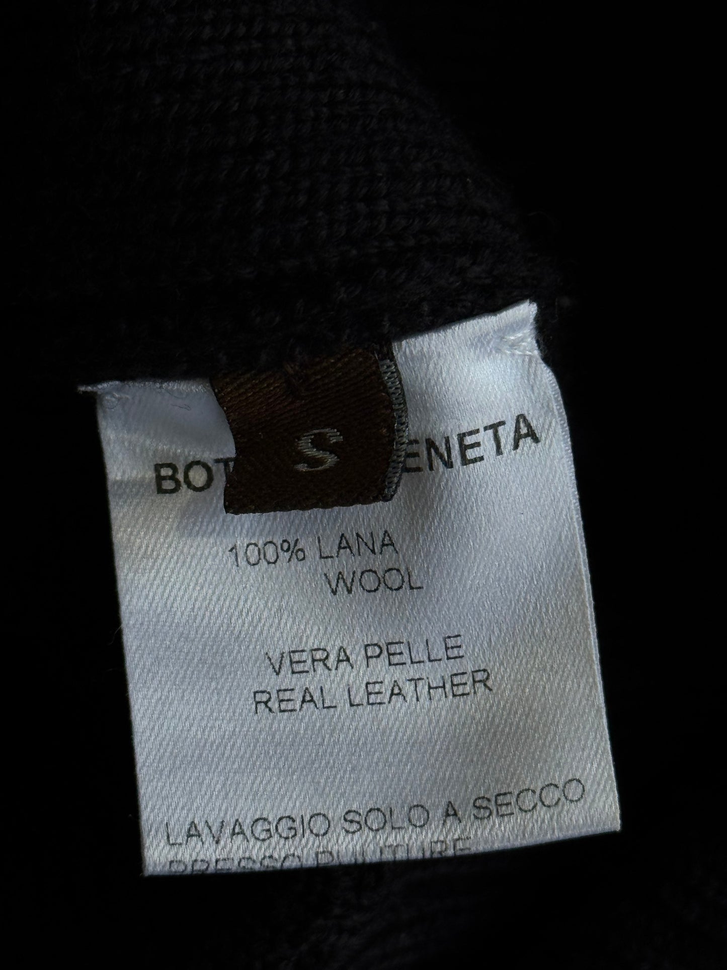 Bottega Veneta Knit Leather Zip Hoodie