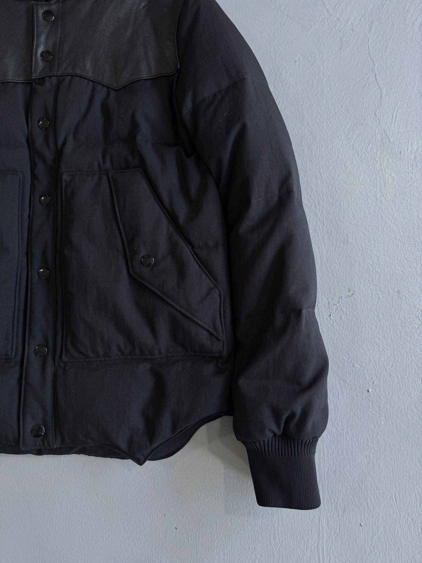 Saint Laurent Paris Puffer Leather Jacket