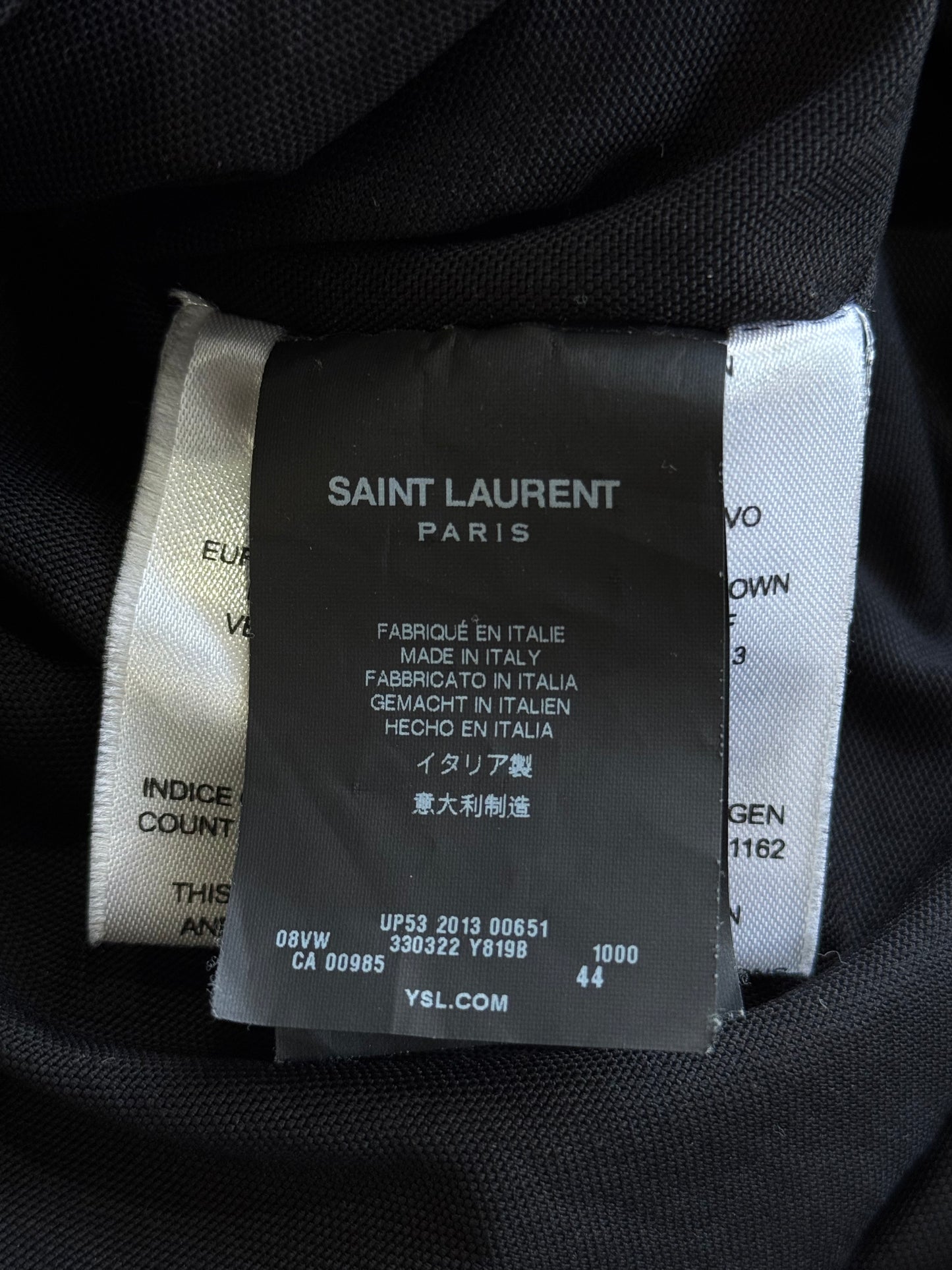Saint Laurent Paris Puffer Leather Jacket