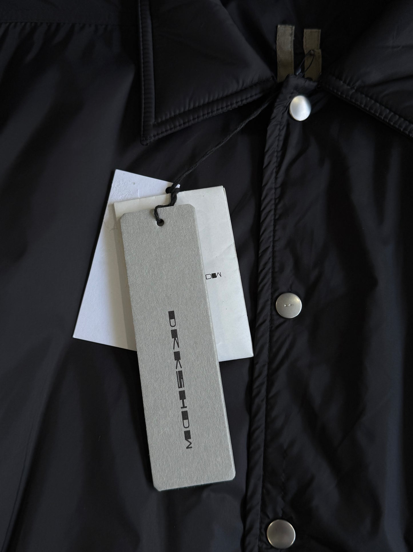 Rick Owens Snap Font Puffer Lined Jacket