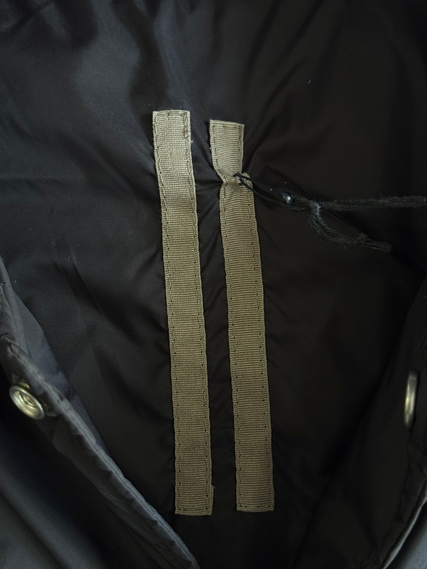 Rick Owens Snap Font Puffer Lined Jacket