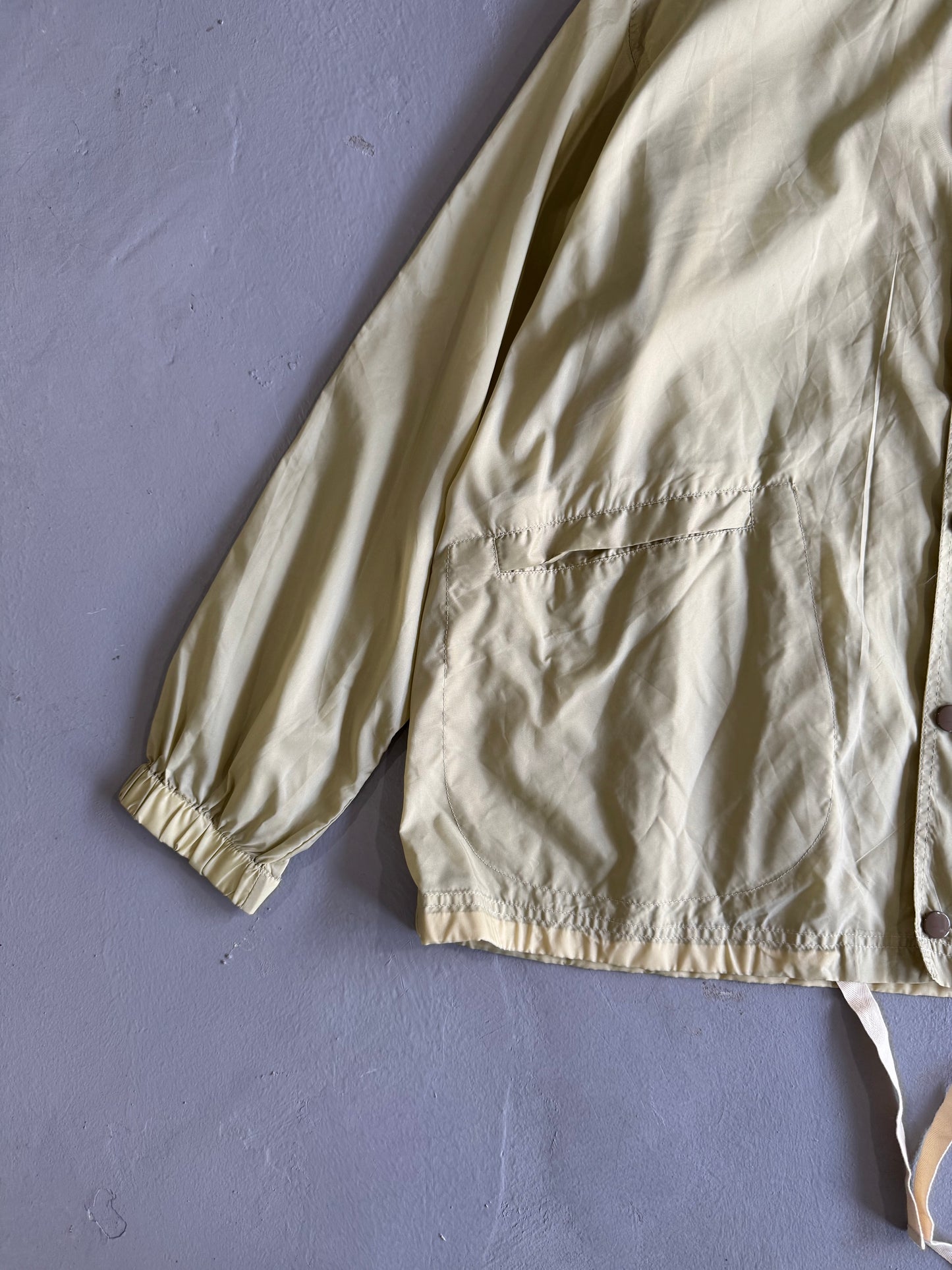 Jil Sander Wave Logo Nylon Coach Jacket