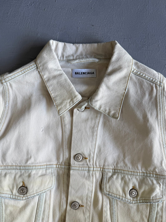 Balenciaga Distressed Denim Jacket