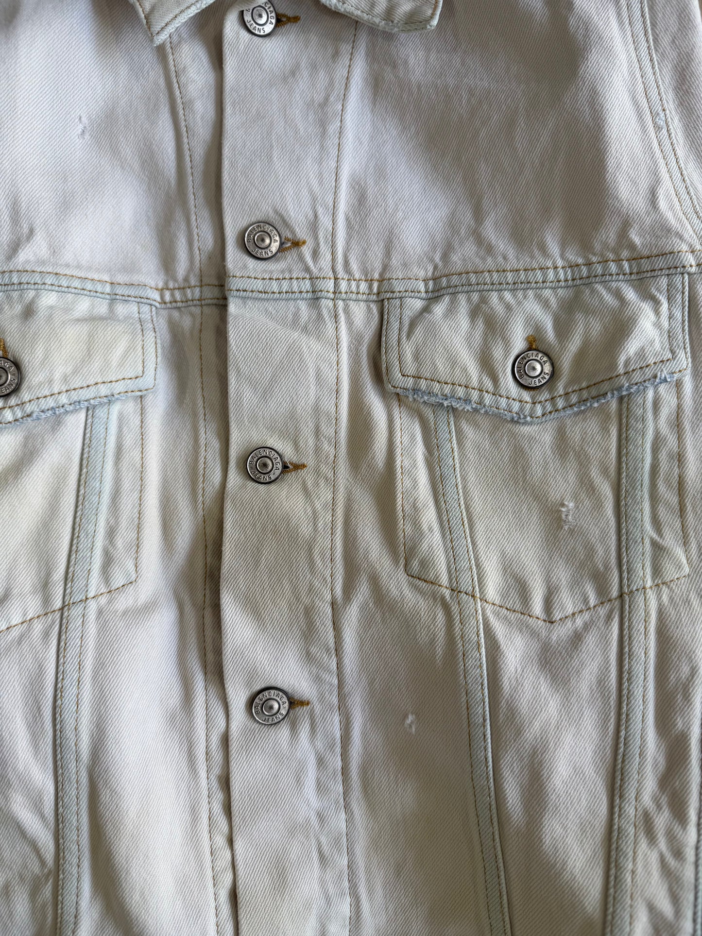 Balenciaga Distressed Denim Jacket