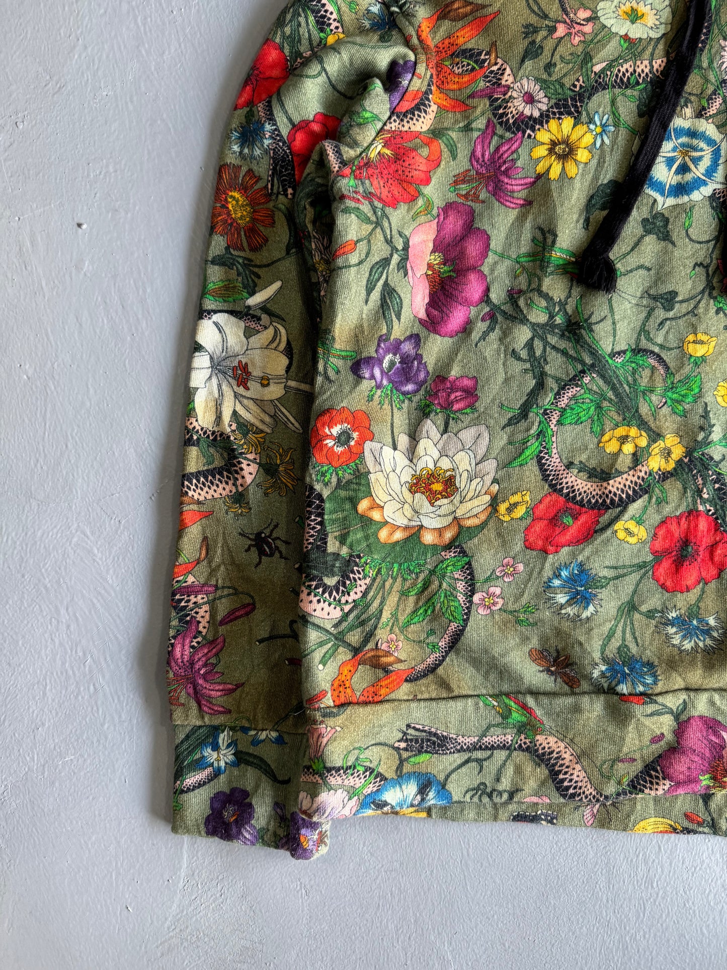Gucci All-Over-Print Floral Hoodie