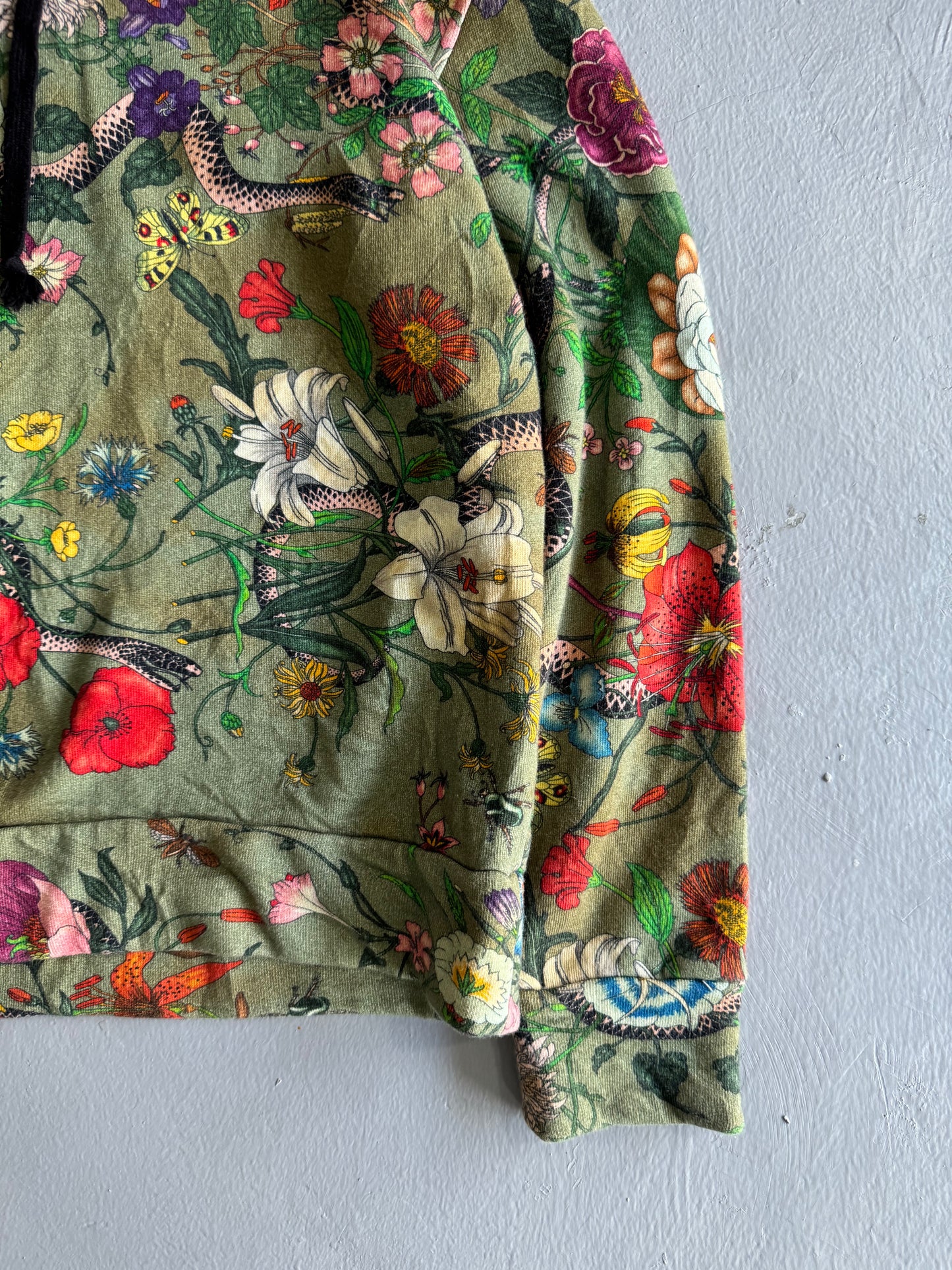 Gucci All-Over-Print Floral Hoodie