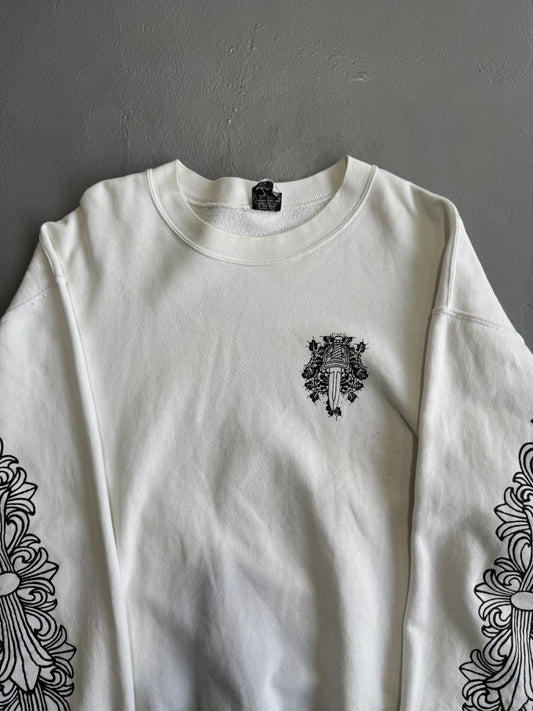 Vintage Chrome Hearts Vine Dagger Floral Crewneck