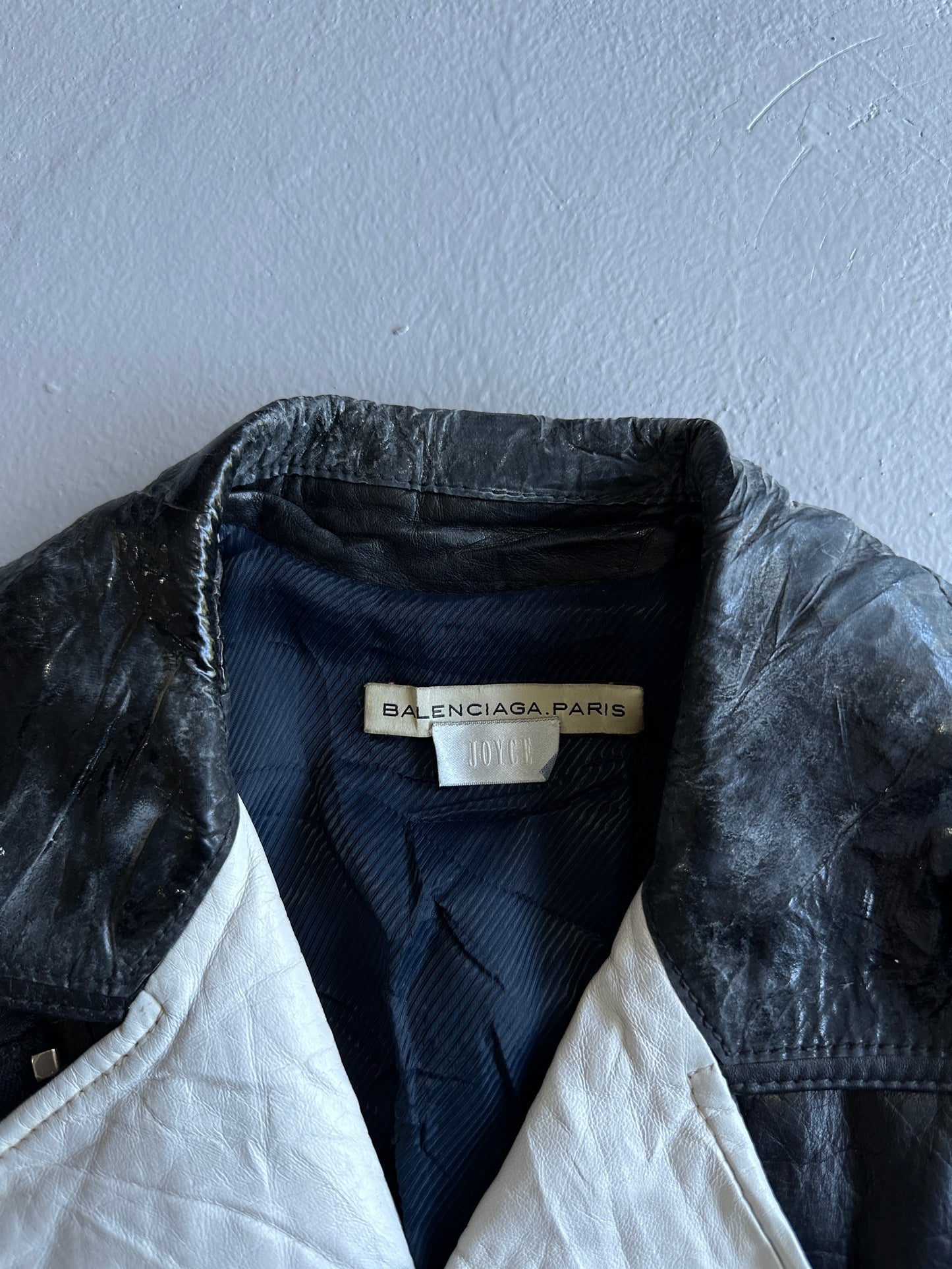Balenciaga Womens Biker Leather Jacket