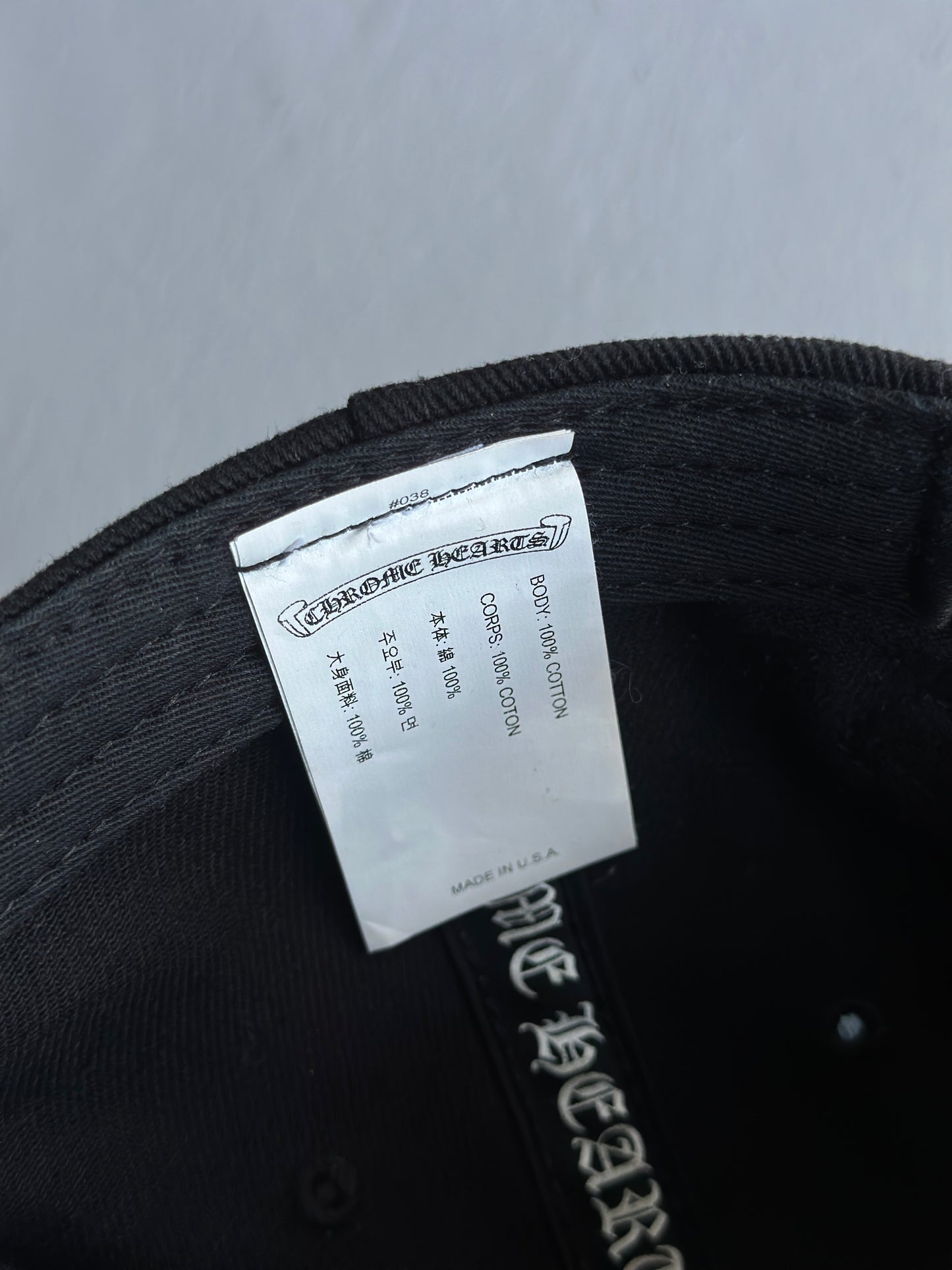 Chrome Hearts Triple Logo Embroidered Baseball Hat