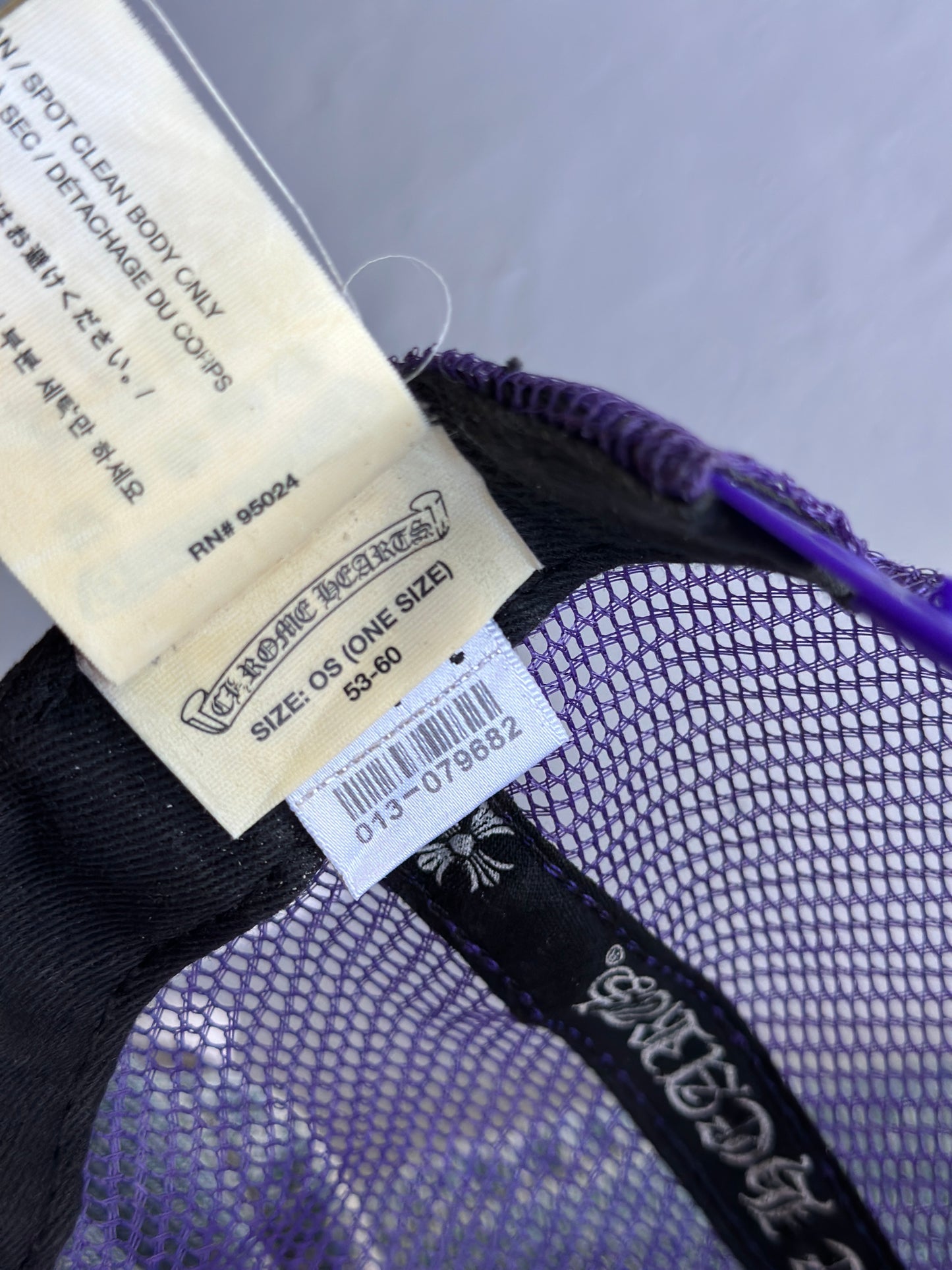 Chrome Hearts Pink on Purple 'FUCK' Trucker Hat