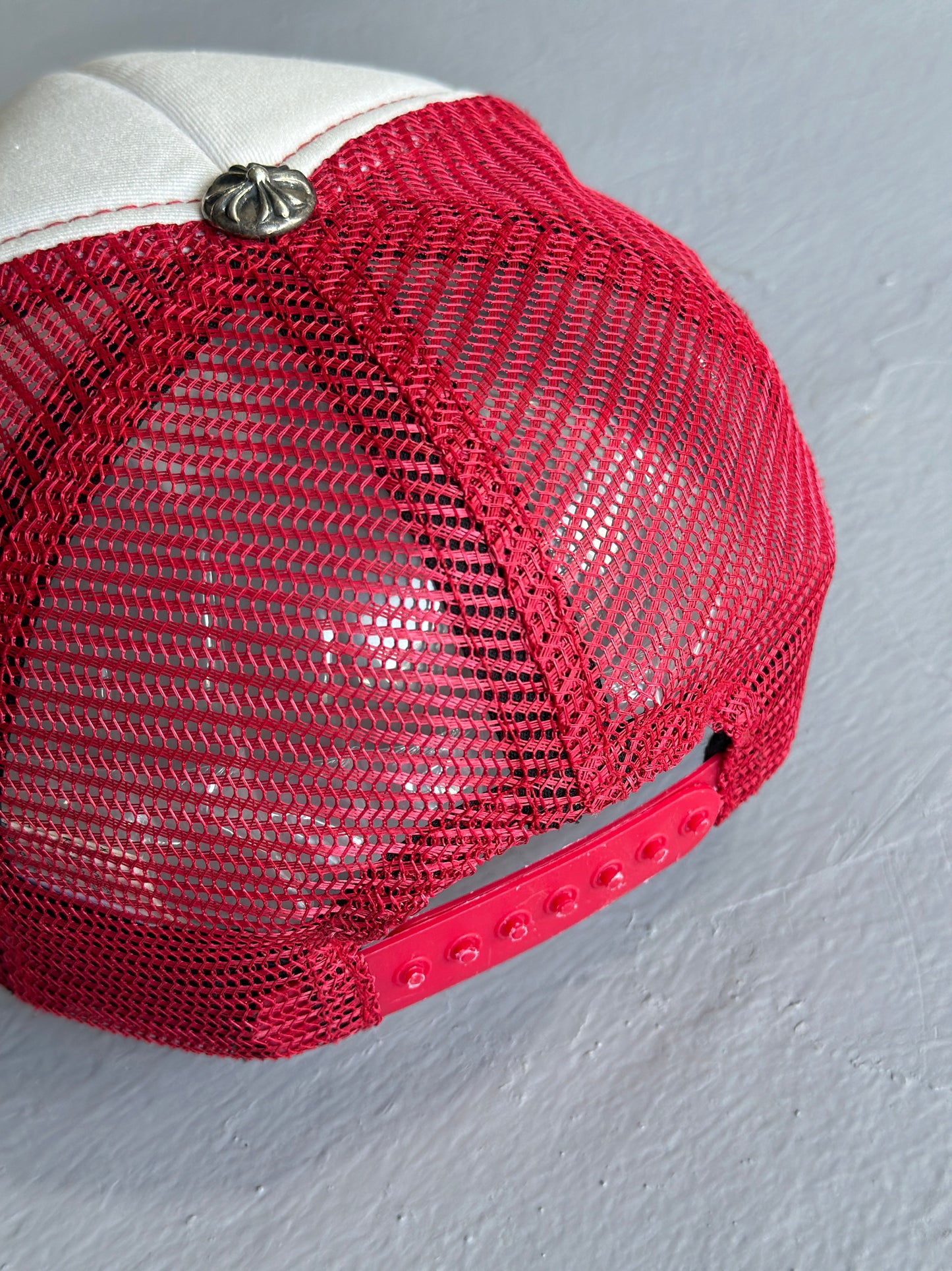 Chrome Hearts Hollywood Red Trucker Hat
