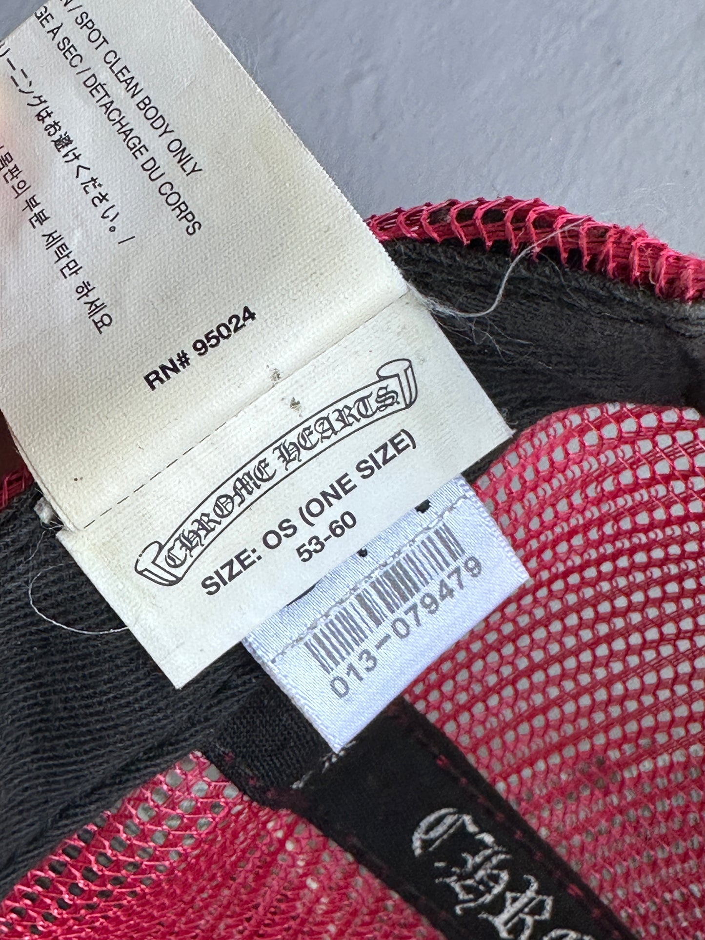 Chrome Hearts Hollywood Red Trucker Hat