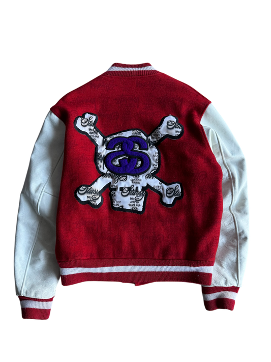 Vintage Stussy World Tour Varsity Jacket