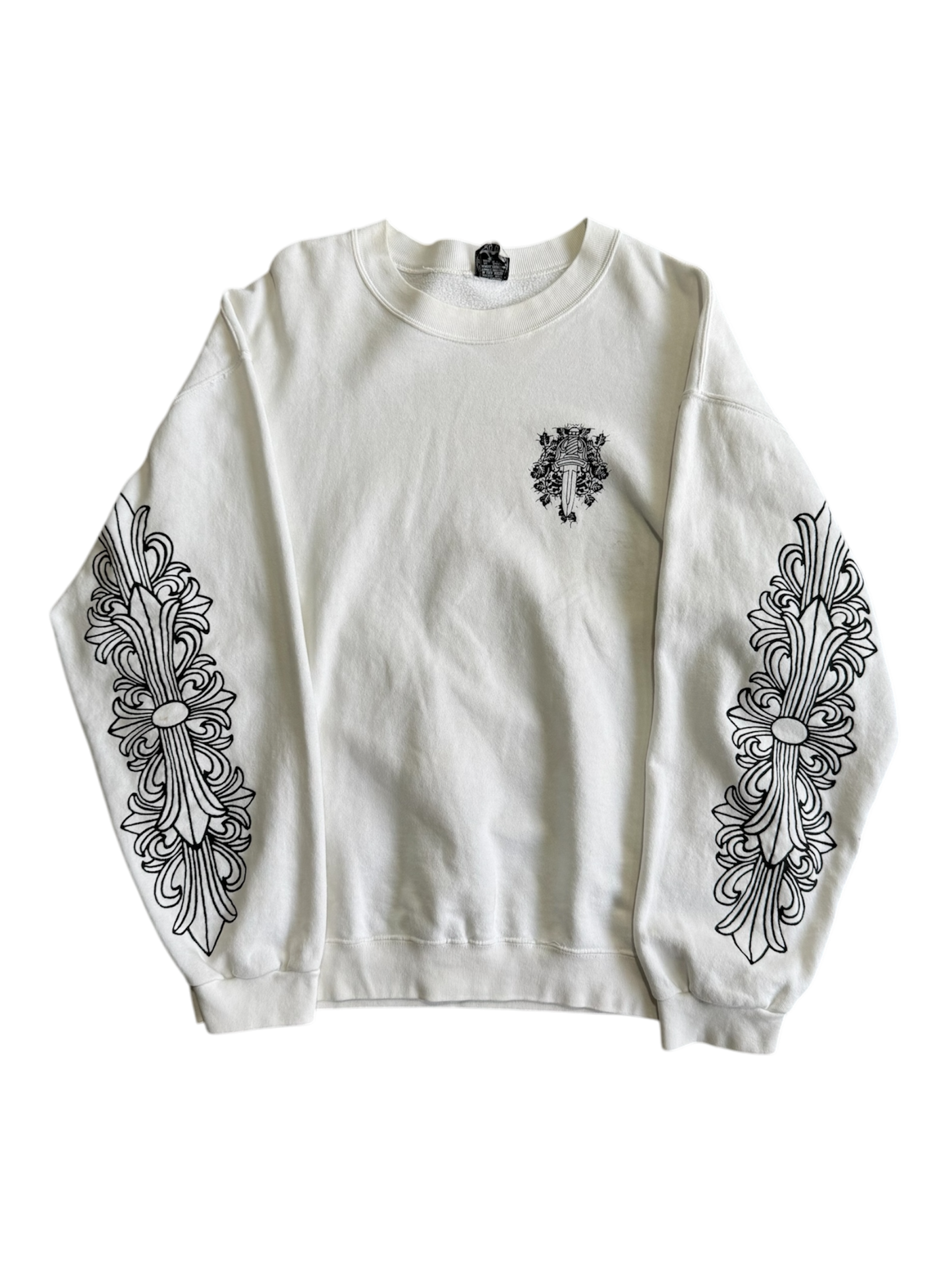 Vintage Chrome Hearts Vine Dagger Floral Crewneck