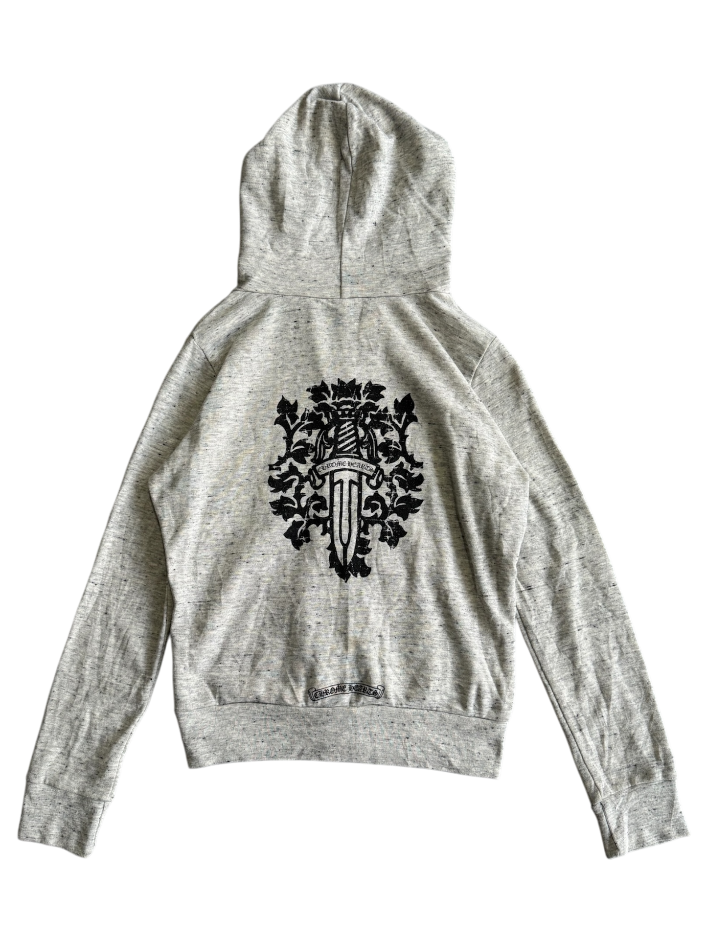 Womens Chrome Hearts Vine Dagger Zip Hoodie