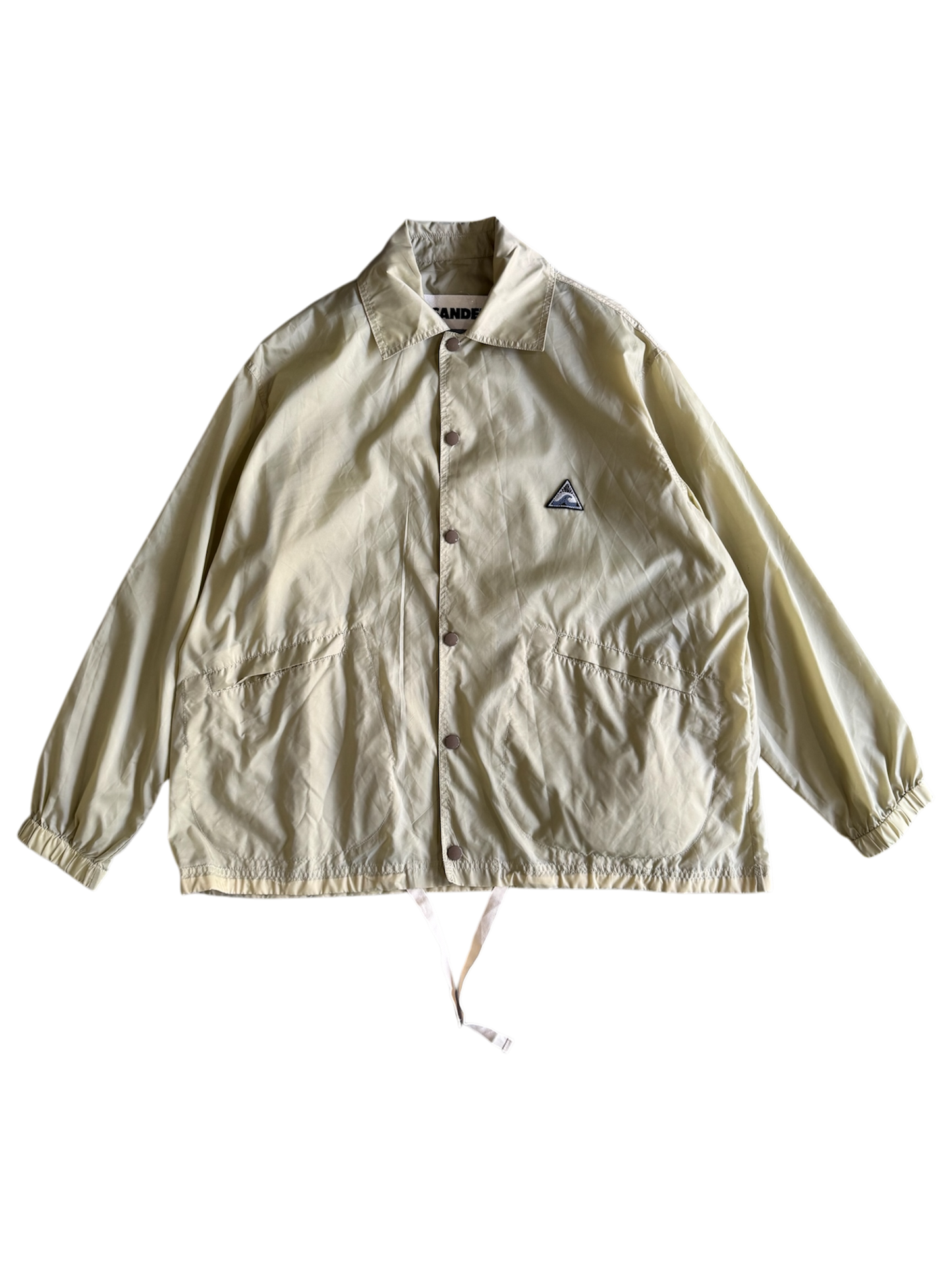 Jil Sander Wave Logo Nylon Coach Jacket