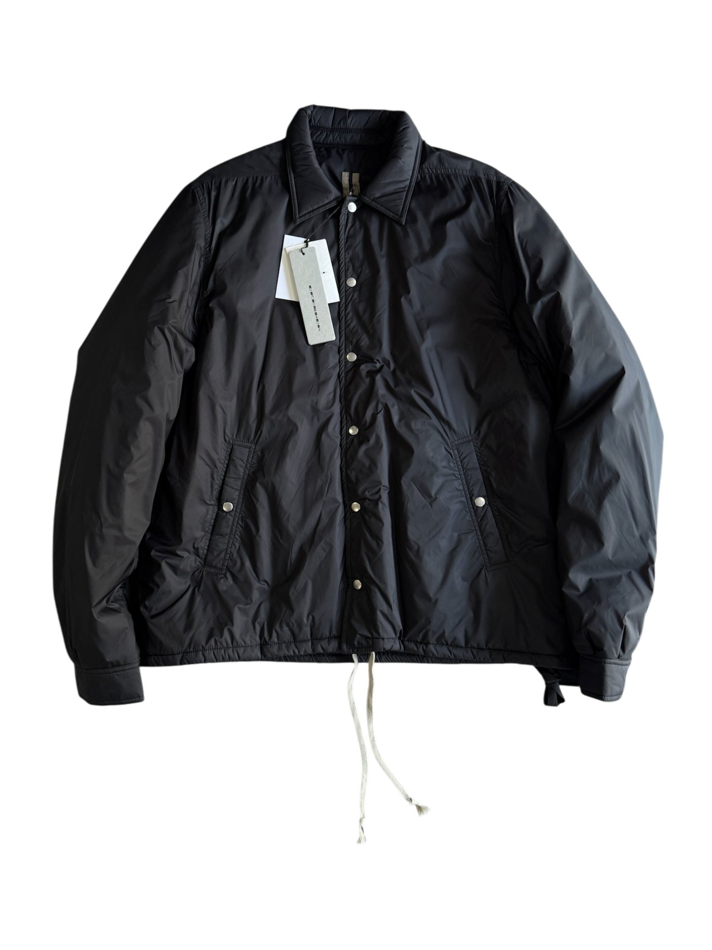 Rick Owens Snap Font Puffer Lined Jacket