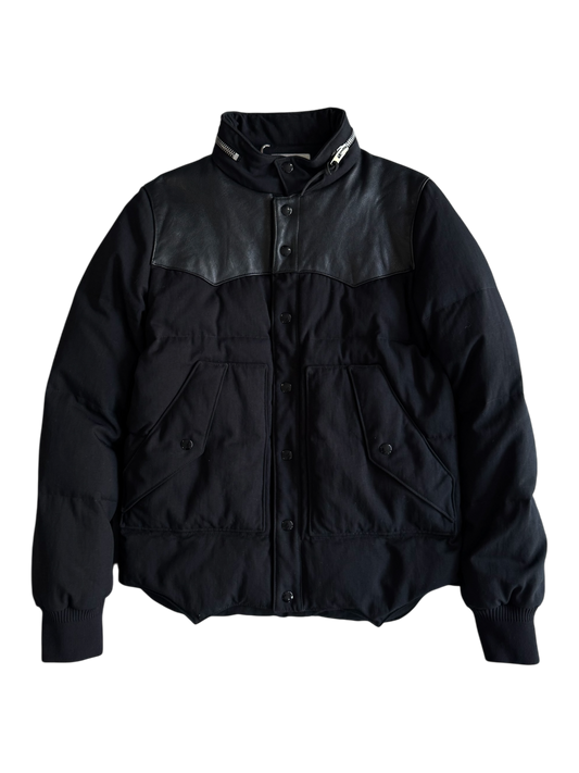 Saint Laurent Paris Puffer Leather Jacket