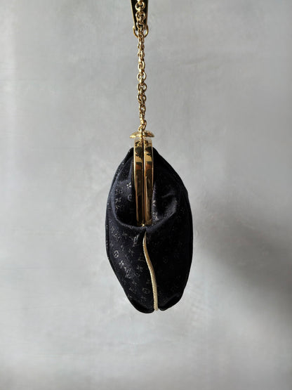 Louis Vuitton Monogram Satin Aumoniere Evening Bag