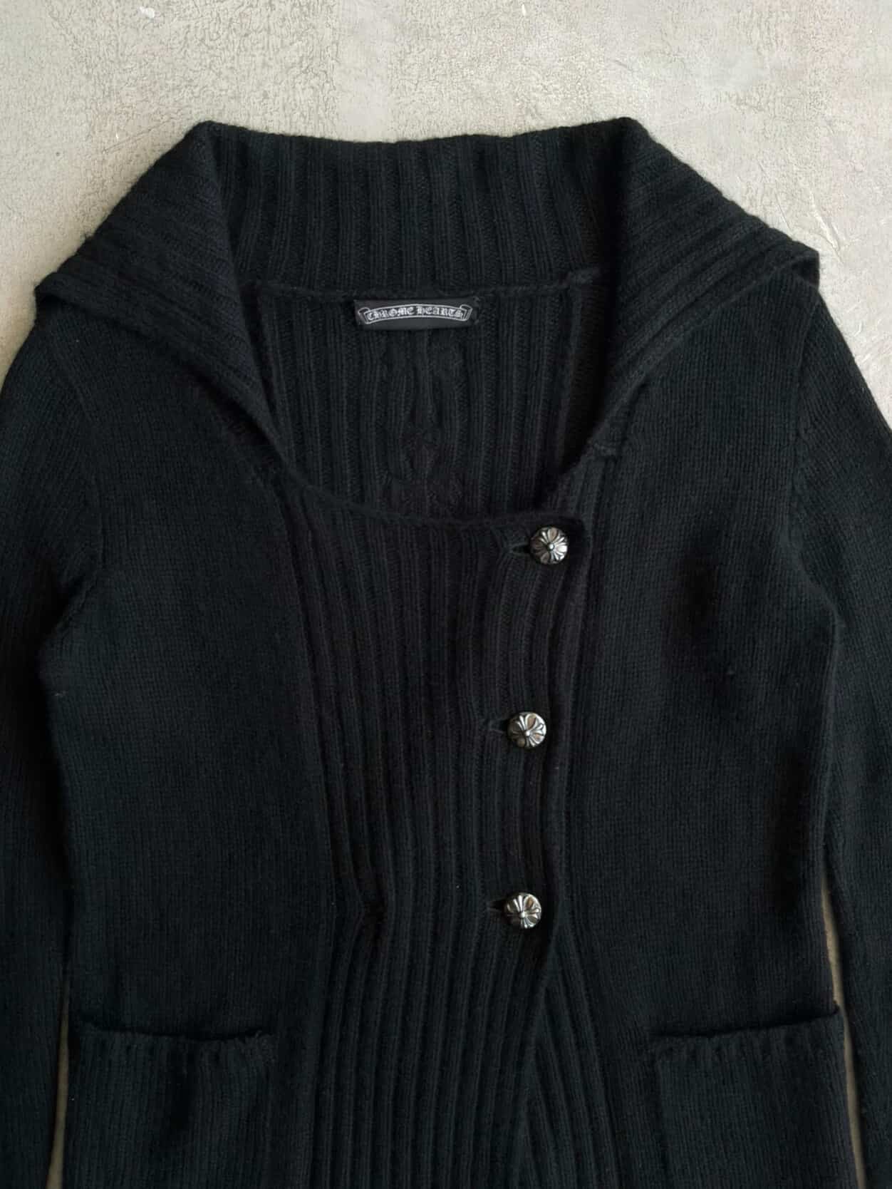 Chrome Hearts 1/1 Spine Cross Patch Cashmere Cardigan