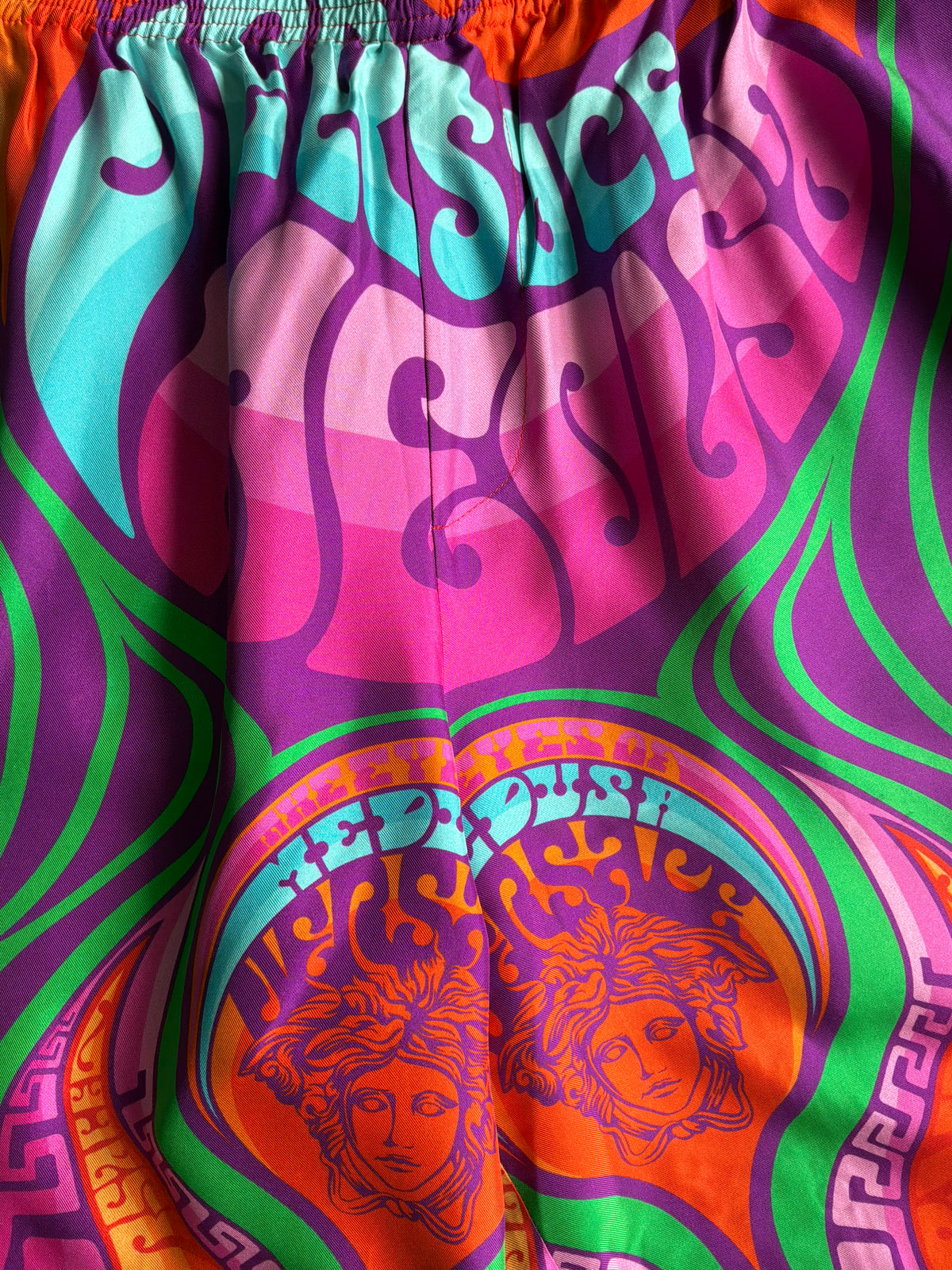 Versace Medusa Music Silk Shorts