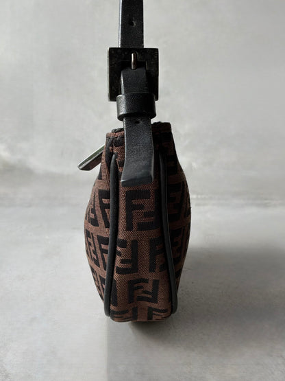 Fendi Brown Monogram Boat Bag