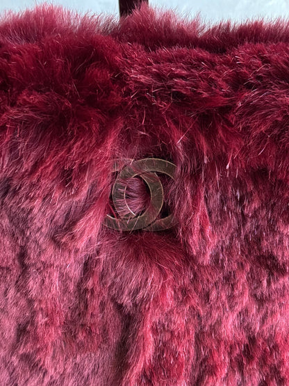 Chanel Vintage Rabbit Fur Shoulder Bag