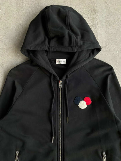 Moncler Tri-Logo Zip Hoodie