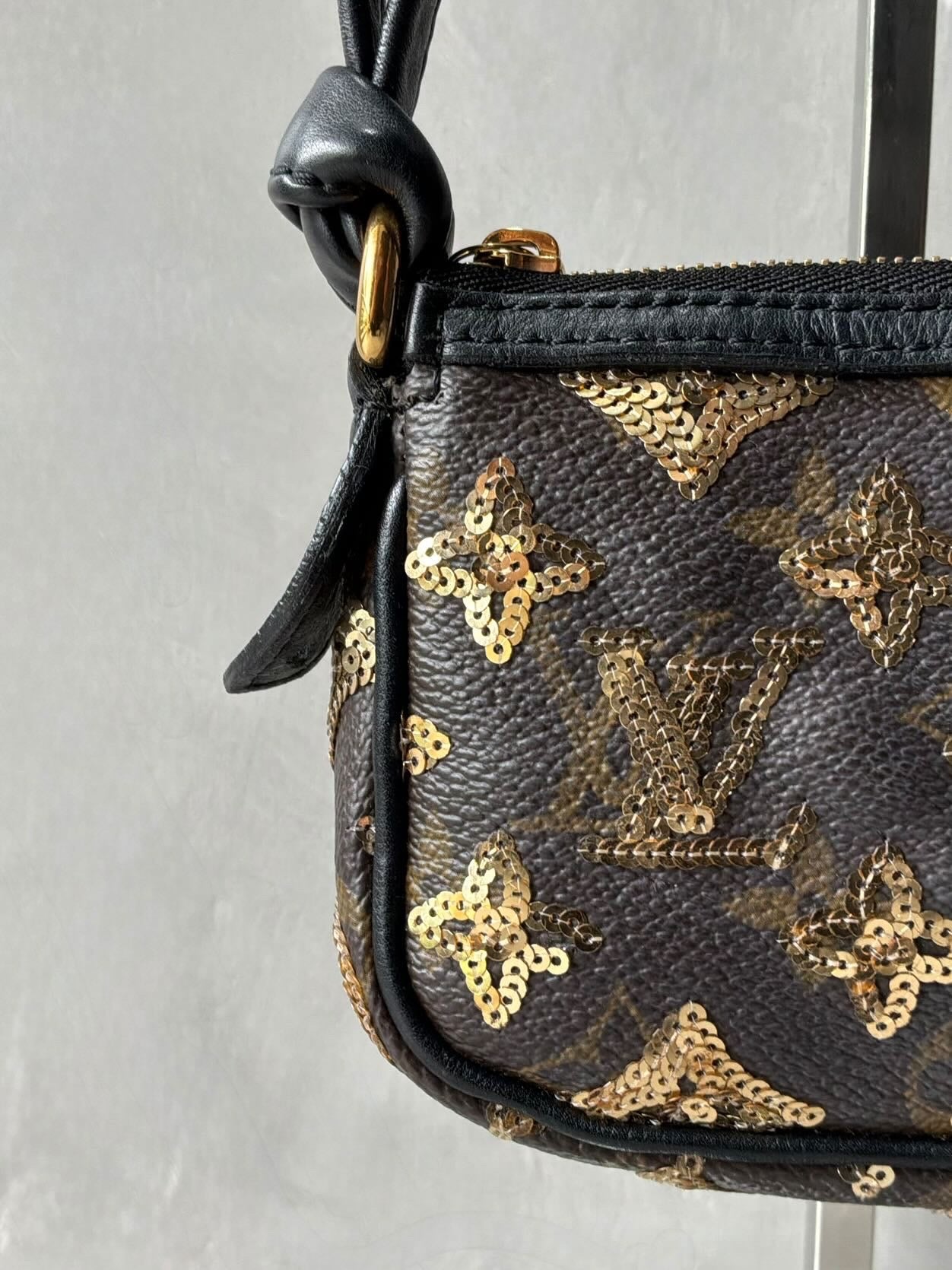 Louis Vuitton Sequins Monogram Micro Pochette Bag