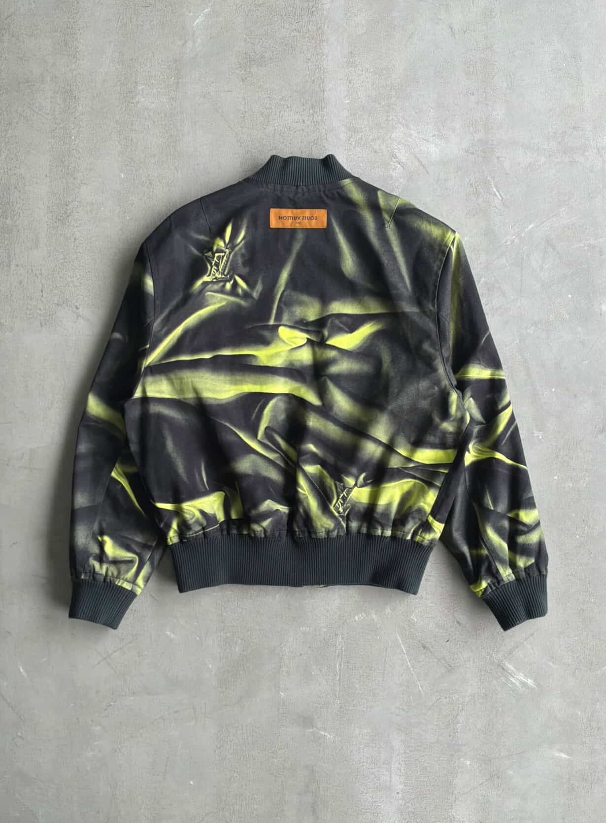 Louis Vuitton Green Printed Bomber Jacket