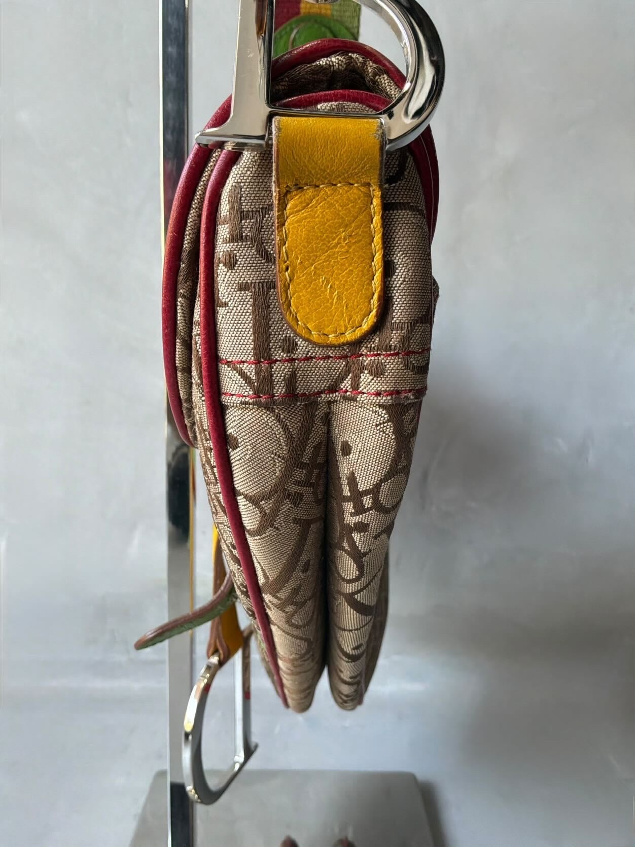 Dior John Galliano Rasta Saddle Bag