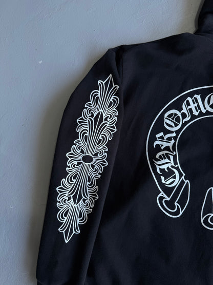Chrome Hearts Horseshoe Floral Hoodie