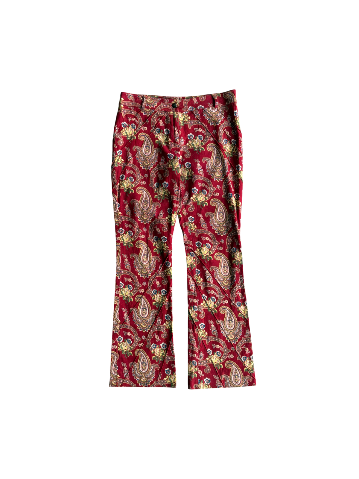 Dior Galliano Era Paisley Flared Pants
