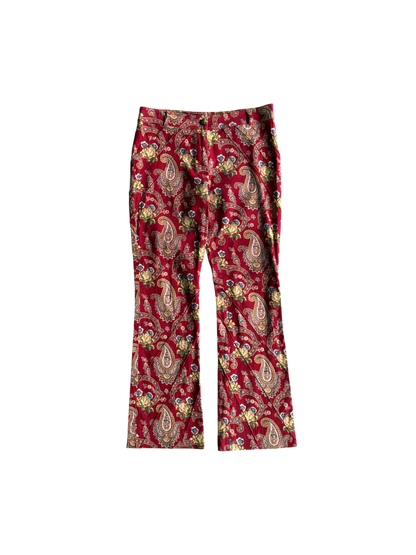 Dior Galliano Era Paisley Flared Pants
