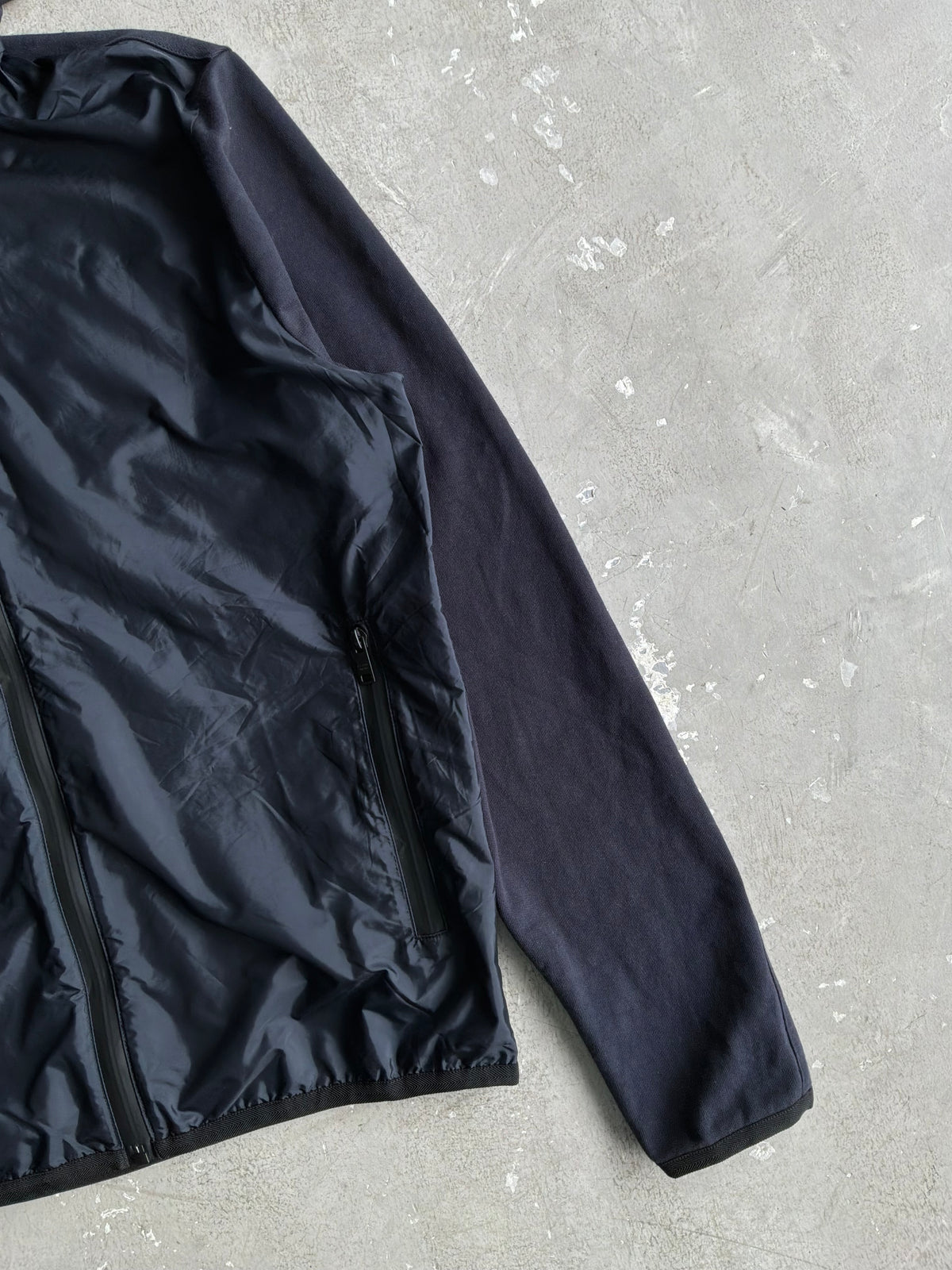 Prada Hybrid Zip Up Hoodie