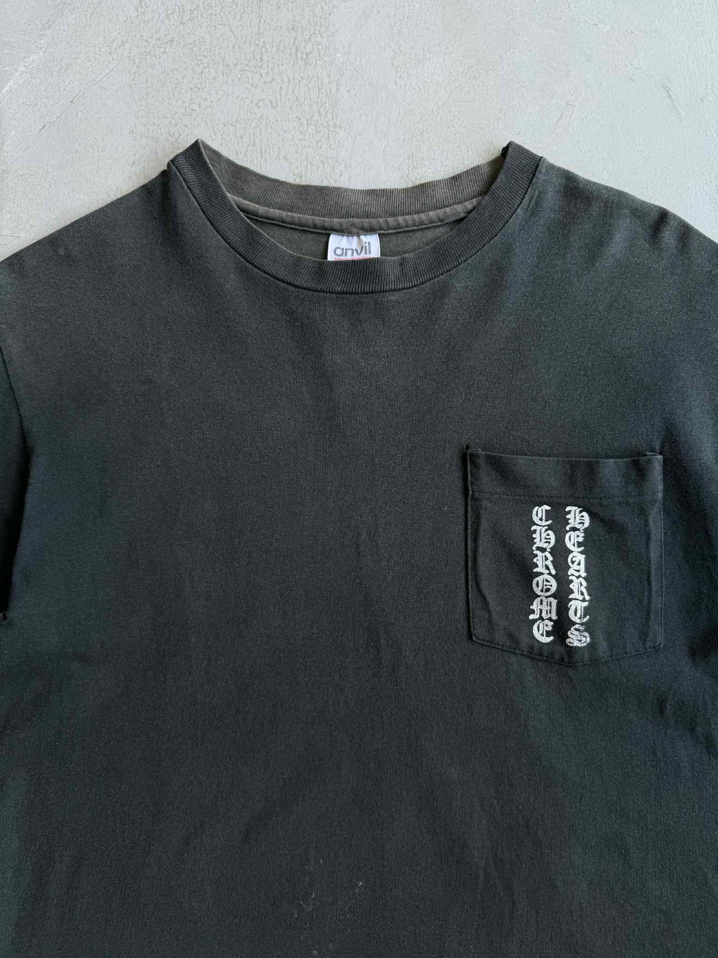Chrome Hearts Anvil Tag Scroll Logo Shirt