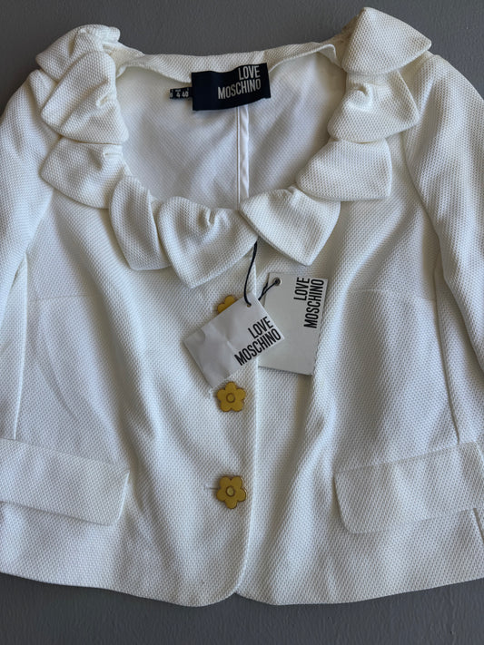 Love Moschino Button Crop Jacket