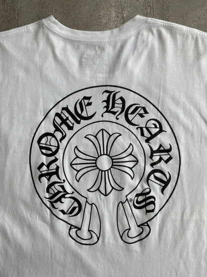 Chrome Hearts Horseshoe Logo White Tee