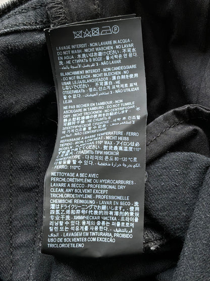 Saint Laurent Paris Washed Black Denim Slim Jeans