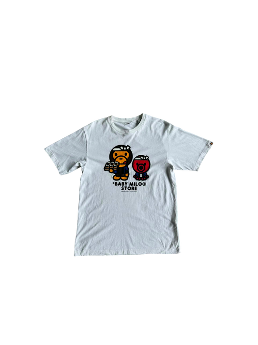 Bape Baby Milo White Shirt