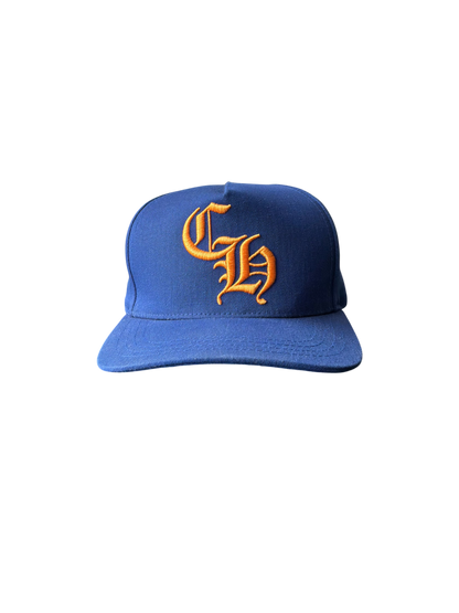Chrome Hearts Blue Embroidered Baseball Hat